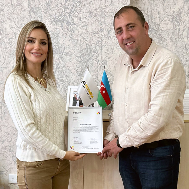 Two used Potain MC 120B tower cranes sold in Azerbaijan to head up distinguished local project